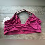 NWT Auden Burgundy Gold‎ Glitter V Neck Bralette XL 38DD Photo 1