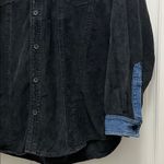 D'Mode Classix Y2K Black Corduroy Shacket w/ Denim Accents Photo 8