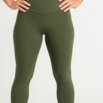 K. By Kendra Scott Activewear High‎ Rise Lustrous Leggings Olive Green Size L Size L Photo 0