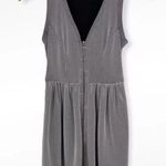 Sandro PARIS HOUNDSTOOTH ANGLE GRID CHECKED BLACK WHITE SLEEVELESS DRESS Photo 1