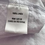 Claridge + King linen Lavender Scalloped Edges Lagenlook Romantic tunic Large‎ Purple Photo 3