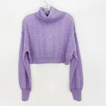 Free People  Riviera Cashmere Turtleneck Knit Sweater Viola Purple Size XS Photo 2