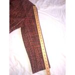 Orvis Red Tweed Jacket Womens Size XL  Blazer Car Coat Silk Blend Button Front Photo 6