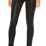 Hudson Barbara Super Skinny Black Coated Jeans Photo 0