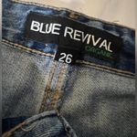 Blue Revival Organic Cotton Denim Shorts Size 26 Photo 2