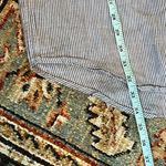 Tahari  100% Linen Shirt Dress Blue White Pinstripes Normcore Photo 5