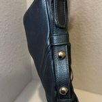 Botkier TRIGGER Mermaid Blue Moto Leather Hobo Shoulder Bag Studded Fringe Photo 9