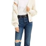 Everlane CHEEKY CROP DISTRESSED DENIM BLUE JEANS 24 Photo 0