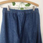 DenimMoves A Line Denim Button Down Skirt Blue Size L Photo 4