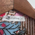 Cupshe Floral & Striped Tropical Oversized Swim Beach Button Front Cover-Up Top Photo 6