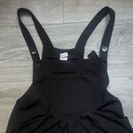 Halara  Black Overalls Jumpsuit Pleated Adjustable Strap Pockets Casual Size M Photo 2