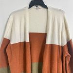 Madewell Women's Size XL Kent Colorblock Stripe Open Cardigan Sweater Pockets Photo 4