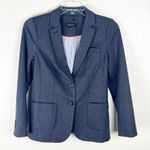 Talbots Aberdeen Blue Lined Two Button Closure Flat Pockets Blazer, Size 6 Photo 0