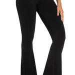 Sunzel Sz M Black Flare Leggings Stretch Low Rise Pull On Seemless Yoga Pants Size M Photo 0