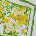 Vintage 70s Avon Burst of Spring Floral Scarf Wraps Green Photo 2