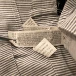 Forever 21 Size S Gray White Thin Stripe Zip Up Stretch Denim Mini Skirt Photo 6