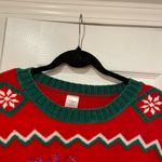Holiday Time  Size S Merry Christmas Embellished Sequin Crew Neck Ugly Sweater Photo 2