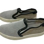 Vince Bram Mesh Suede Slip On Sneakers Grey Black Neutral Low Top Womens 6.5 Photo 2