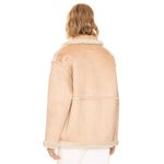 New MOTHER Toasty Faux Suede Shearling Jacket Snowed In Size L Tan Size L Photo 8