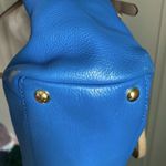 Michael Kors Cerulean Blue Leather Jet Set Full Size Shoulder Tote Bag Carryall Photo 3
