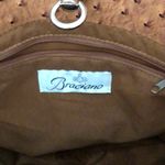 Braciano Caramel Faux Ostrich Textured Tote Bag Purse Brown Photo 4