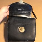 VINTAGE 1990'S BRIZA CLASSIC BROWN AND BLACK VEGAN LEATHER CROSSBODY PURSE Photo 8