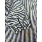 J.Crew  Organic Cotton Long Sleeve Ruffleneck Top Stripe Blue Size‎ XS Photo 8