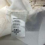 Ohh la la Cream Lace Top Size Small Cap Sleeve Split Back Photo 10