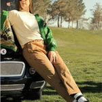 Trophy Hunting tan hot air balloon‎ golf chino pants size large women’s Photo 0