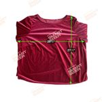 Womens Velvet Top Size 2X Dark Pink Bell Sleeve Boho Holiday Romantic Party Luxe Photo 6