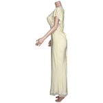 Reformation  Clarisse Silk Satin Midi Dress, Sugar, 10 (US) Photo 4