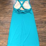 Athleta • Kokomo swim dress halter convertible teal Fiji Green jungle swimsuit Photo 9