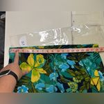 Talbots  Pants Womens Size 1X Blue Green Floral Drawstring Waist Pull On Tropical Photo 3