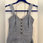 Japna  XS Railroad Pinstriped Denim Dress Photo 1