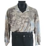 Abound NWOT  Women’s Multicolor Tie-Dye Partial Zip Cropped Sweatshirt Size Large Photo 1