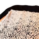 Andrea Jovine Black Long Sleeve Henley Top Contrast White Rose Lace Panels Sz S Photo 10