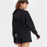 Joy Lab Black Acid Wash Cropped Hoodie Size Large Photo 3