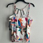 La Blanca Paradise Floral Keyhole Hi-Neck Tankini Top, NWT, Size 10 Photo 5