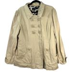 Sandro  Sportswear Beige Military Trench Coat Women's Size XL Photo 0