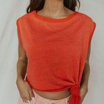 Free People NWT  Fresh To Def Guava Berry French Terry Pullover Tank Photo 1