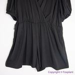 Eloquii NEW  Black  Slouch Puff Half Sleeve Romper Women's Plus‎ Size 20 Photo 4