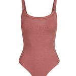 SKIMS Cotton Jersey Scoop Neck Bodysuit in Redwood, Size XXS Photo 4