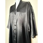 Victoria's Secret  Black Satin Midi Robe Quiet Luxury Feminine Coquette One Size Photo 2