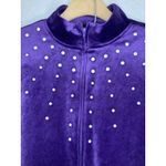 Rebecca Malone Velvet Track Suit S Purple Women’s 2 Piece Running Fairy Whimsy Photo 3