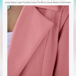 PRETTYGARDEN 🎀Pink Blazer Coat Minimalist Silhouette Photo 2