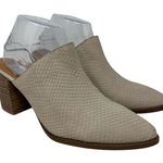 Dolce Vita Tendle Beige Snake Embossed Western Pointed Toe Mules 10 Photo 0