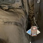 Tuscano Urbano women's size 40 IT thermal wool blend windproof long moto jacket Black Photo 5