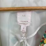 LC Lauren Conrad Blazer Jacket Womens Small White Fruit Print Rayon Pockets NWT Photo 6