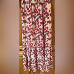 Betsey Johnson  Strawberry Fields Smocked Challis Puff Sleeve Milkmaid Maxi Dress Photo 6