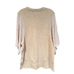 Akemi + Kin  Anthropologie Coro Dolman Crochet Sweatshirt Women's XS Cream Boho Photo 10